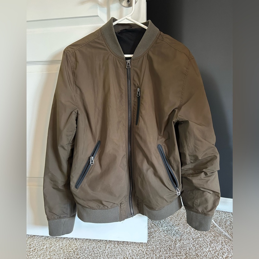 Dark Green, Men’s Medium, H&M bomber-style jacket